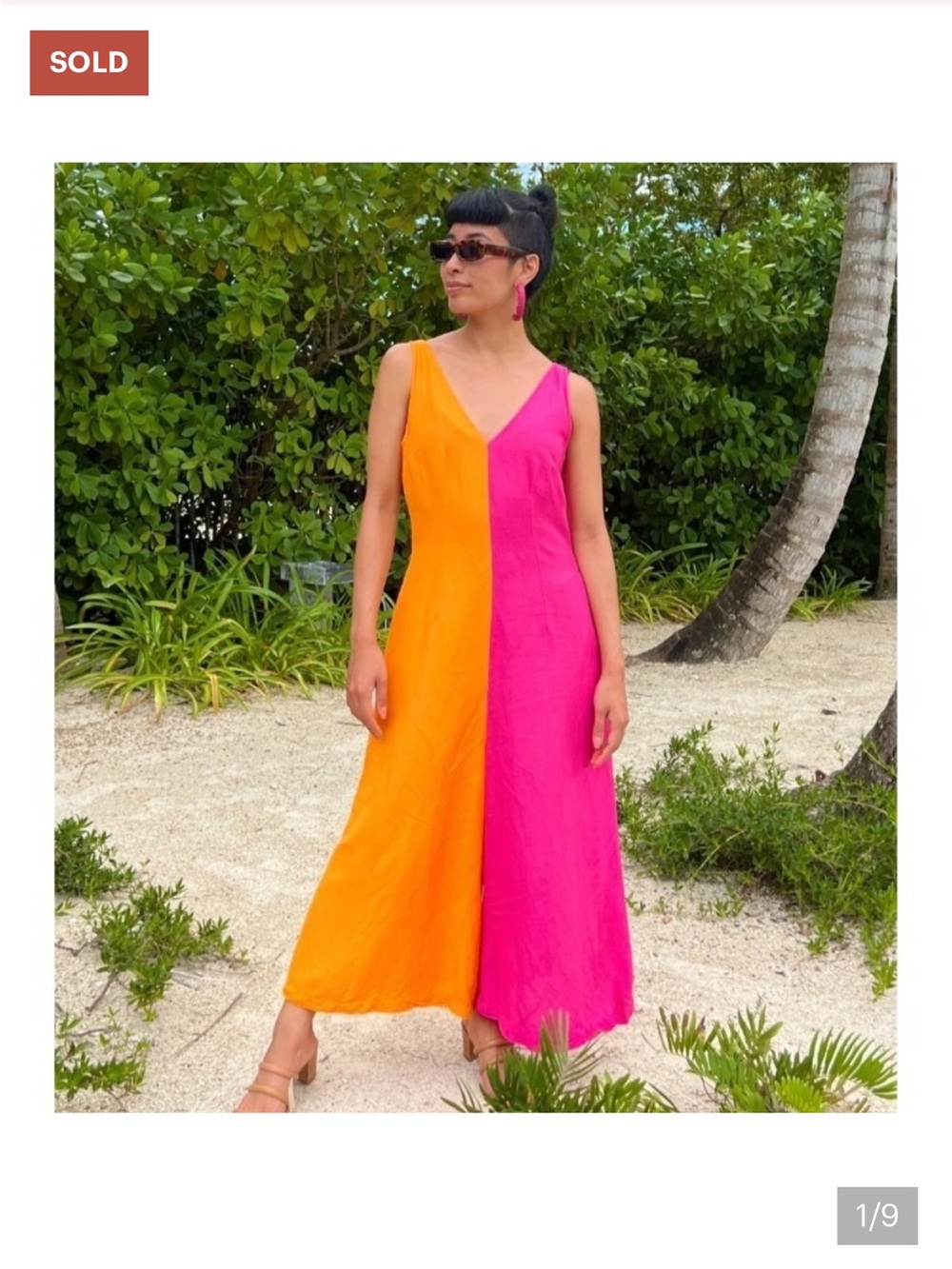 Mixed by Nasrin Wide Leg Linen Jumpsuit